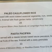 Paleo/vegan wok tossed cauliflower rice at Nautilus Resort in Rarotonga