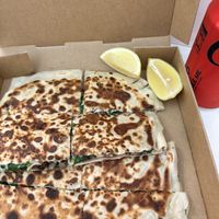 Hot and spicy with vegan cheesee  at Gozleme King in Sydney