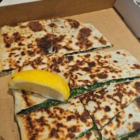 Vegan cheese and spinach gozleme at Gozleme King in Sydney