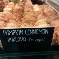 Vegan pumpkin baklava at Gozleme King in Sydney