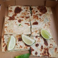 Vegan cheese & spinach gozleme at Gozleme King in Sydney