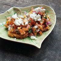 vegetarian brushcetta. at Jarra Infusion in Pinjarra