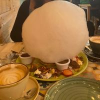 Fiesta tortitas (6 pancakes tower with different toppings)  at EatMyTrip  in Barcelona