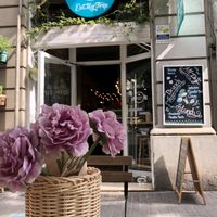 The cafe at EatMyTrip  in Barcelona