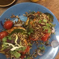 Roasted veggie & romesco bagel  at EatMyTrip  in Barcelona