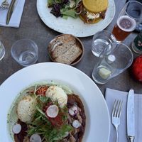 Vegan main courses  at Cafe du Grütli in Geneva