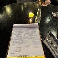 French menu  at Cafe du Grütli in Geneva