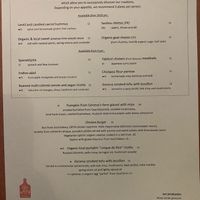 Dinner Menu - changes often. Apparently also lots of options at brunch   at Cafe du Grütli in Geneva