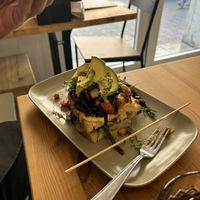 Vegan club. Top level was a eaten before I could get a pic! 10/10  at Cheese and Cake in Barcelona