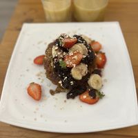 Vegan pancakes   at Cheese and Cake in Barcelona