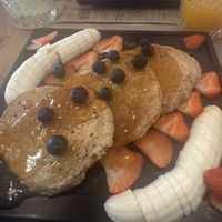 Vegan pancakes  at Cheese and Cake in Barcelona