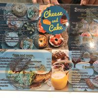 Menu at Cheese and Cake in Barcelona