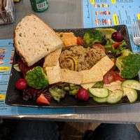 The Grains salad without avacado at Cheese and Cake in Barcelona