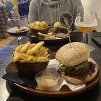 Walnut burger  at Bohemian Burgers in Bruges