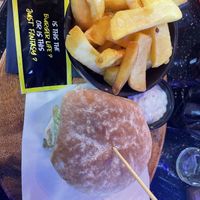 Hazelnut Burger - Fries - vegan bohemian Sauce   at Bohemian Burgers in Bruges