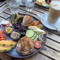 Veganes Frühstück und Kaffee   at Milchkaffee in Berlin