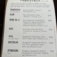 Karte 3  at Milchkaffee in Berlin