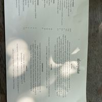 Menu  at Slowpoke Espresso in Fitzroy