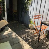 Outside  at Slowpoke Espresso in Fitzroy