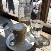 Almond latte at Slowpoke Espresso in Fitzroy