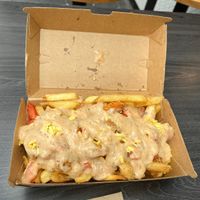 cajun shrimp fries  at Lord of the Fries - Snickle Lane in Auckland