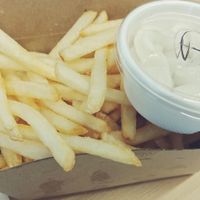 Fries with vegan aioli at Lord of the Fries - Snickle Lane in Auckland