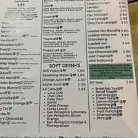 Drinks menu   at The Interesting Eating Company in Liverpool