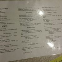 English menu November 2018 at Poleznye Belki Vegetarian Bistro in Odessa