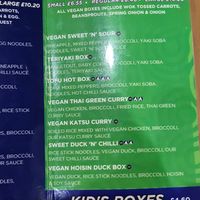 Vegan options at Wok&Go - Central Station in Liverpool