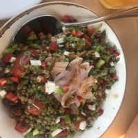 Lentil salad at To Pardalo Katsiki  in Lefkada