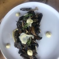 Mushrooms with garlic and truffle oil at To Pardalo Katsiki  in Lefkada