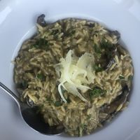 Orzo with mushrooms at To Pardalo Katsiki  in Lefkada