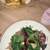 quinoa salad and fries at To Pardalo Katsiki  in Lefkada