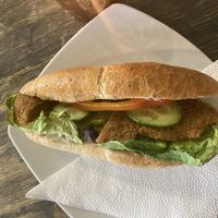 Seitan sandwich  at Napfenyes Cukraszat - Bajcsy Zsilinszky in Budapest