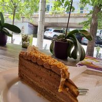 Peanut cake at Napfenyes Cukraszat - Bajcsy Zsilinszky in Budapest