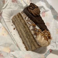 Eszterhagy + Csoki cake  at Napfenyes Cukraszat - Bajcsy Zsilinszky in Budapest