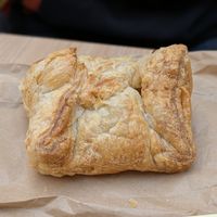 Cottage cheese pastry at Napfenyes Cukraszat - Bajcsy Zsilinszky in Budapest