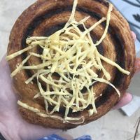 Pizza croissant at Napfenyes Cukraszat - Bajcsy Zsilinszky in Budapest