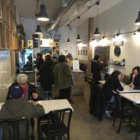 This gives you an idea of which the place looks like on the inside. at Moss Café in Bronx