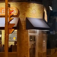 From the outside. Great hip vibe inside at Celesta in Milwaukee