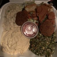 Veggie Sampler Entree! at Falafel Town in Poughkeepsie