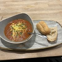 Tomato soup   at Sage Vegan Cafe in Crawley