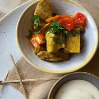 Side of shicken at Sage Vegan Cafe in Crawley