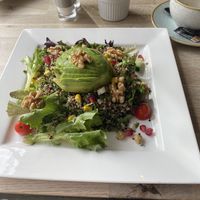 Quinoa salad option was delicious and full of flavour 💚  at Sage Vegan Cafe in Crawley