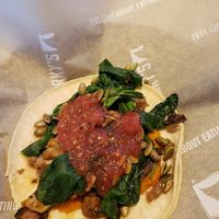 New:  Califlower mushroom taco at Sharky's Woodfired Mexican Grill  in Tarzana