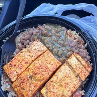Sharky’s Burrito with Marinated Tofu, in a bowl 😋  at Sharky's Woodfired Mexican Grill  in Ventura