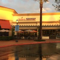 Entrance in corner of shopping center  at Sharky's Woodfired Mexican Grill in Aliso Viejo