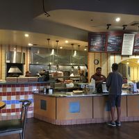 Ordering counter at Sharky's Woodfired Mexican Grill in Aliso Viejo