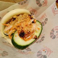 Vegan teriyaki tofu bao at Red Panda in Exeter