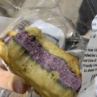 The best ice cream sandwich I’ve EVER had - lemon lavberry   at Surfin' Spoon in Nags Head